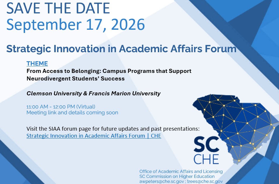 Link to Strategic Innovation in Academic Affairs Forum Save the Date September 2026